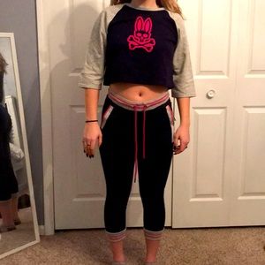 Pyscho Bunny crop shirt, capri outfit